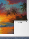 Tropical Beach, Golden Hour Wallpaper, Oil Painting Mural, Oversized Custom Size Wall Art, Non - Woven, Non - Adhesive, Modern Wall Paper, Removable - Adawall Wallpaper - Registered Trade Accounts Only, Wallpaper Wholesale Account - W77606 - Adawall Wholesale - Wallpaper Wholesaler