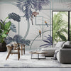 Tropical Jungle Wall Mural, Forest Wallpaper, Purple Tree Leaf Bird, Custom Size, Non - Woven, Modern Wall Paper, Non - Pasted, Washable, Removable - Adawall Wallpaper - Registered Trade Accounts Only, Wallpaper Wholesale Account - FJ300-1 - Adawall Wholesale - Wallpaper Wholesaler