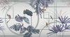 Tropical Jungle Wall Mural, Forest Wallpaper, Purple Tree Leaf Bird, Custom Size, Non - Woven, Modern Wall Paper, Non - Pasted, Washable, Removable - Adawall Wallpaper - Registered Trade Accounts Only, Wallpaper Wholesale Account - FJ300-1 - Adawall Wholesale - Wallpaper Wholesaler