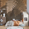 Tropical Leaves Wallpaper, Brown Tones Mural, Oversized Custom Size Wall Art, Non - Woven, Non - Adhesive, Modern Wall Paper, Removable - Adawall Wallpaper - Registered Trade Accounts Only, Wallpaper Wholesale Account - W78137 - Adawall Wholesale - Wallpaper Wholesaler
