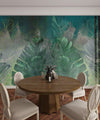 Tropical Leaves Wallpaper, Floral Background Mural, Oversized Custom Size Wall Art, Non - Woven, Non - Adhesive, Modern Wall Paper, Removable - Adawall Wallpaper - Registered Trade Accounts Only, Wallpaper Wholesale Account - W78139 - Adawall Wholesale - Wallpaper Wholesaler