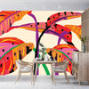 Tropical Plant Wallpaper, Colorful Leaves Mural, Oversized Custom Size Wall Art, Non - Woven, Non - Adhesive, Modern Wall Paper, Removable - Adawall Wallpaper - Registered Trade Accounts Only, Wallpaper Wholesale Account - W77786 - Adawall Wholesale - Wallpaper Wholesaler
