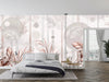 Tropical Plants Wallpaper, Geometric Shapes Mural, Oversized Custom Size Wall Art, Non - Woven, Non - Adhesive, Modern Wall Paper, Removable - Adawall Wallpaper - Registered Trade Accounts Only, Wallpaper Wholesale Account - W77812 - Adawall Wholesale - Wallpaper Wholesaler