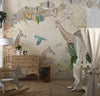 Tropical Trees Wallpaper, Safari Animals Mural, Oversized Custom Size Wall Art, Non - Woven, Non - Adhesive, Modern Wall Paper, Removable - Adawall Wallpaper - Registered Trade Accounts Only, Wallpaper Wholesale Account - W78135 - Adawall Wholesale - Wallpaper Wholesaler