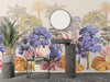Tropical Vintage Landscape Wallpaper, Trees Wall Mural, Oversized Custom Size Wall Art, Non - Woven, Non - Adhesive, Modern Wall Paper, Removable - Adawall Wallpaper - Registered Trade Accounts Only, Wallpaper Wholesale Account - W77486 - Adawall Wholesale - Wallpaper Wholesaler