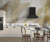 Tropical Wallpaper, Gold Leaves Mural, Oversized Custom Size Wall Art, Non - Woven, Non - Adhesive, Modern Wall Paper, Removable - Adawall Wallpaper - Registered Trade Accounts Only, Wallpaper Wholesale Account - W78146 - Adawall Wholesale - Wallpaper Wholesaler