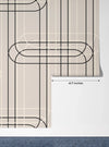 Vertical Lines, Oval Shapes Wallpaper, Seamless Pattern Mural, Oversized Custom Size Wall Art, Non - Woven, Non - Adhesive, Modern Wall Paper, Removable - Adawall Wallpaper - Registered Trade Accounts Only, Wallpaper Wholesale Account - W78194 - Adawall Wholesale - Wallpaper Wholesaler