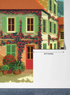 Village Square Wallpaper, Traditional Houses Mural, Oversized Custom Size Wall Art, Non - Woven, Non - Adhesive, Modern Wall Paper, Removable - Adawall Wallpaper - Registered Trade Accounts Only, Wallpaper Wholesale Account - W77771 - Adawall Wholesale - Wallpaper Wholesaler