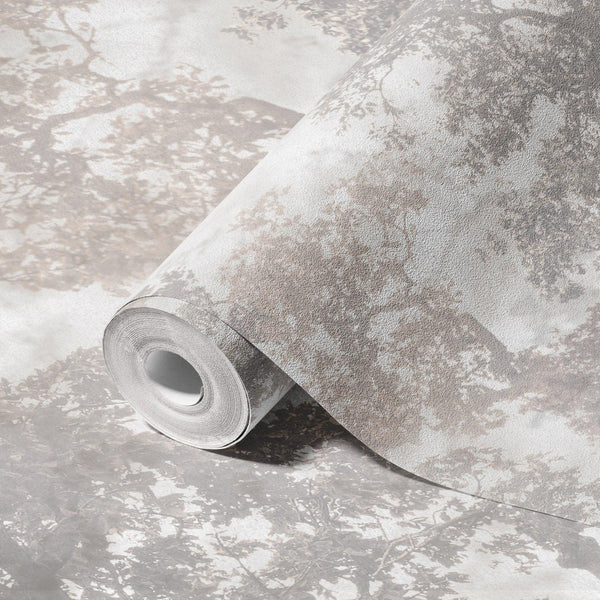 Vintage Trees Scenic Wall Mural, Light Gray Nature Theme Wallpaper, Oversized Landscape Scene Custom Size Wall Art, Non - Woven, Non - Pasted, Removable - Adawall Wallpaper - Registered Trade Accounts Only, Wallpaper Wholesale Account - SE312-1 - Adawall Wholesale - Wallpaper Wholesaler
