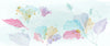 Watercolor Art Wallpaper, Colorful Flowers Mural, Oversized Custom Size Wall Art, Non - Woven, Non - Adhesive, Modern Wall Paper, Removable - Adawall Wallpaper - Registered Trade Accounts Only, Wallpaper Wholesale Account - W77936 - Adawall Wholesale - Wallpaper Wholesaler