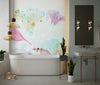 Watercolor Art Wallpaper, Colorful Flowers Mural, Oversized Custom Size Wall Art, Non - Woven, Non - Adhesive, Modern Wall Paper, Removable - Adawall Wallpaper - Registered Trade Accounts Only, Wallpaper Wholesale Account - W77936 - Adawall Wholesale - Wallpaper Wholesaler