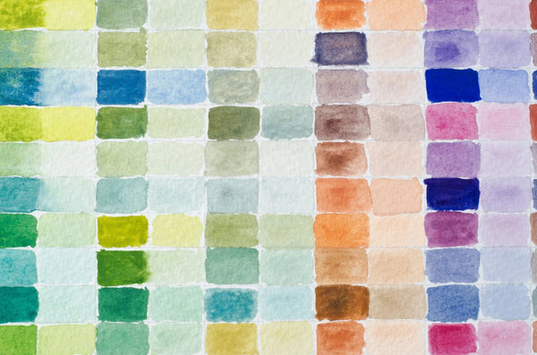 Watercolor Paint Shades Wallpaper, Filled Grid Mural, Oversized Custom Size Wall Art, Non - Woven, Non - Adhesive, Modern Wall Paper, Removable - Adawall Wallpaper - Registered Trade Accounts Only, Wallpaper Wholesale Account - W77600 - Adawall Wholesale - Wallpaper Wholesaler