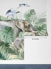 Watercolor Safari Wallpaper, Animals Mural, Oversized Custom Size Wall Art, Non - Woven, Non - Adhesive, Modern Wall Paper, Removable - Adawall Wallpaper - Registered Trade Accounts Only, Wallpaper Wholesale Account - W78091 - Adawall Wholesale - Wallpaper Wholesaler