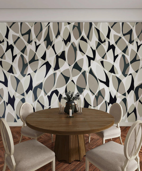 Watercolor Tea Leaves Wallpaper, Seamless Pattern Mural, Oversized Custom Size Wall Art, Non - Woven, Non - Adhesive, Modern Wall Paper, Removable - Adawall Wallpaper - Registered Trade Accounts Only, Wallpaper Wholesale Account - W77731 - Adawall Wholesale - Wallpaper Wholesaler