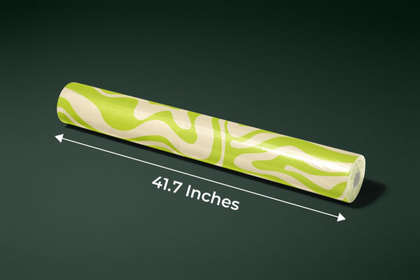 Wavy Retro Abstract Wallpaper, Green Mural, Oversized Custom Size Wall Art, Non - Woven, Non - Adhesive, Modern Wall Paper, Removable - Adawall Wallpaper - Registered Trade Accounts Only, Wallpaper Wholesale Account - W77622 - Adawall Wholesale - Wallpaper Wholesaler