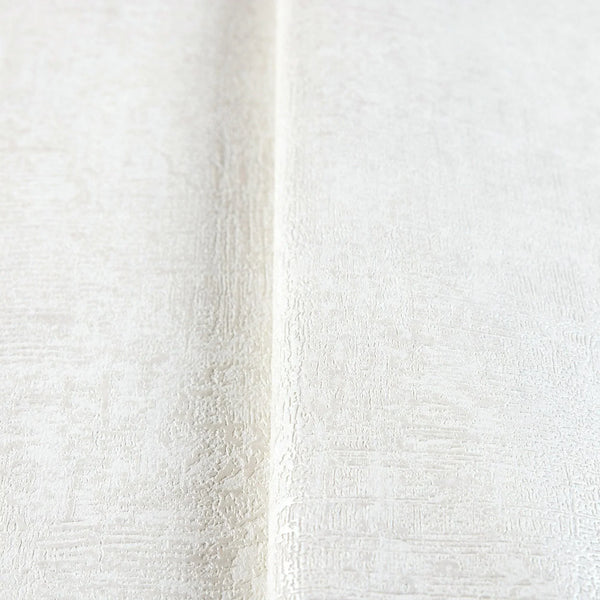 White Stylish Distressed 3D Embossed Wallpaper, Farmhouse Rustic Textured Wallcovering - Walloro High End Wallcoverings & More
