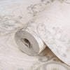White Textured Embossed Flowered Gray, Home Wall Decor, Aesthetic Wallpaper, Textured Wallcovering Non - Adhesive - 41.7”W X 393”H - Adawall Wallpaper - Registered Trade Accounts Only, Wallpaper Wholesale Account - 1004-1 - Adawall Wholesale - Wallpaper Wholesaler