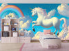 White Unicorn Wallpaper, Fluffy Clouds Mural, Oversized Custom Size Wall Art, Non - Woven, Non - Adhesive, Modern Wall Paper, Removable - Adawall Wallpaper - Registered Trade Accounts Only, Wallpaper Wholesale Account - W77829 - Adawall Wholesale - Wallpaper Wholesaler