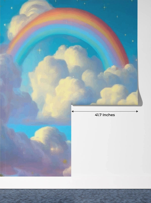 White Unicorn Wallpaper, Fluffy Clouds Mural, Oversized Custom Size Wall Art, Non - Woven, Non - Adhesive, Modern Wall Paper, Removable - Adawall Wallpaper - Registered Trade Accounts Only, Wallpaper Wholesale Account - W77829 - Adawall Wholesale - Wallpaper Wholesaler