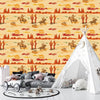 Wild West Wallpaper, Colorful Seamless Pattern Mural, Oversized Custom Size Wall Art, Non - Woven, Non - Adhesive, Modern Wall Paper, Removable - Adawall Wallpaper - Registered Trade Accounts Only, Wallpaper Wholesale Account - W77549 - Adawall Wholesale - Wallpaper Wholesaler