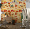 Wild West Wallpaper, Colorful Seamless Pattern Mural, Oversized Custom Size Wall Art, Non - Woven, Non - Adhesive, Modern Wall Paper, Removable - Adawall Wallpaper - Registered Trade Accounts Only, Wallpaper Wholesale Account - W77549 - Adawall Wholesale - Wallpaper Wholesaler