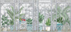 Windows Trees Wallpaper, Green Nature Scenic View Wall Mural, Tropical, Custom Size Wall Art, Non - Woven, Non - Adhesive, Removable, Durable, Large - Adawall Wallpaper - Registered Trade Accounts Only, Wallpaper Wholesale Account - SE305-3 - Adawall Wholesale - Wallpaper Wholesaler