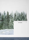 Winter Snowy Forest Wallpaper, Watercolor Mural, Oversized Custom Size Wall Art, Non - Woven, Non - Adhesive, Modern Wall Paper, Removable - Adawall Wallpaper - Registered Trade Accounts Only, Wallpaper Wholesale Account - W77825 - Adawall Wholesale - Wallpaper Wholesaler