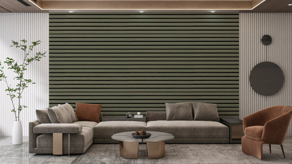 WPC Wood Wallpaper, Green Mural, Oversized Custom Size Wall Art, Non - Woven, Non - Adhesive, Modern Wall Paper, Removable - Adawall Wallpaper - Registered Trade Accounts Only, Wallpaper Wholesale Account - W77583 - Adawall Wholesale - Wallpaper Wholesaler