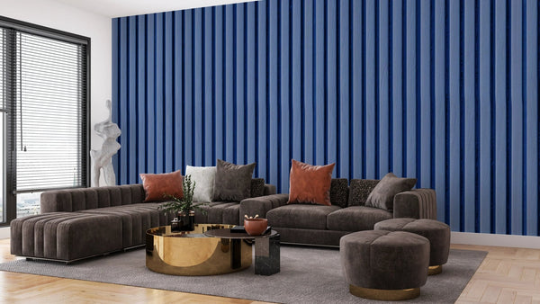 WPC Wood Wallpaper, Lite Blue Mural, Oversized Custom Size Wall Art, Non - Woven, Non - Adhesive, Modern Wall Paper, Removable - Adawall Wallpaper - Registered Trade Accounts Only, Wallpaper Wholesale Account - W77582 - Adawall Wholesale - Wallpaper Wholesaler