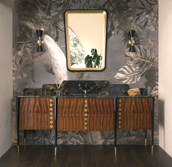 Yellow Elegant Chinoiserie Peacock Wall Mural Floral Leaves Wallpaper, Custom Wall Mural, Non-Adhesive, Washable, Extra Large, Removable, Home Decor Wall Art - Walloro High End Wallcoverings & More